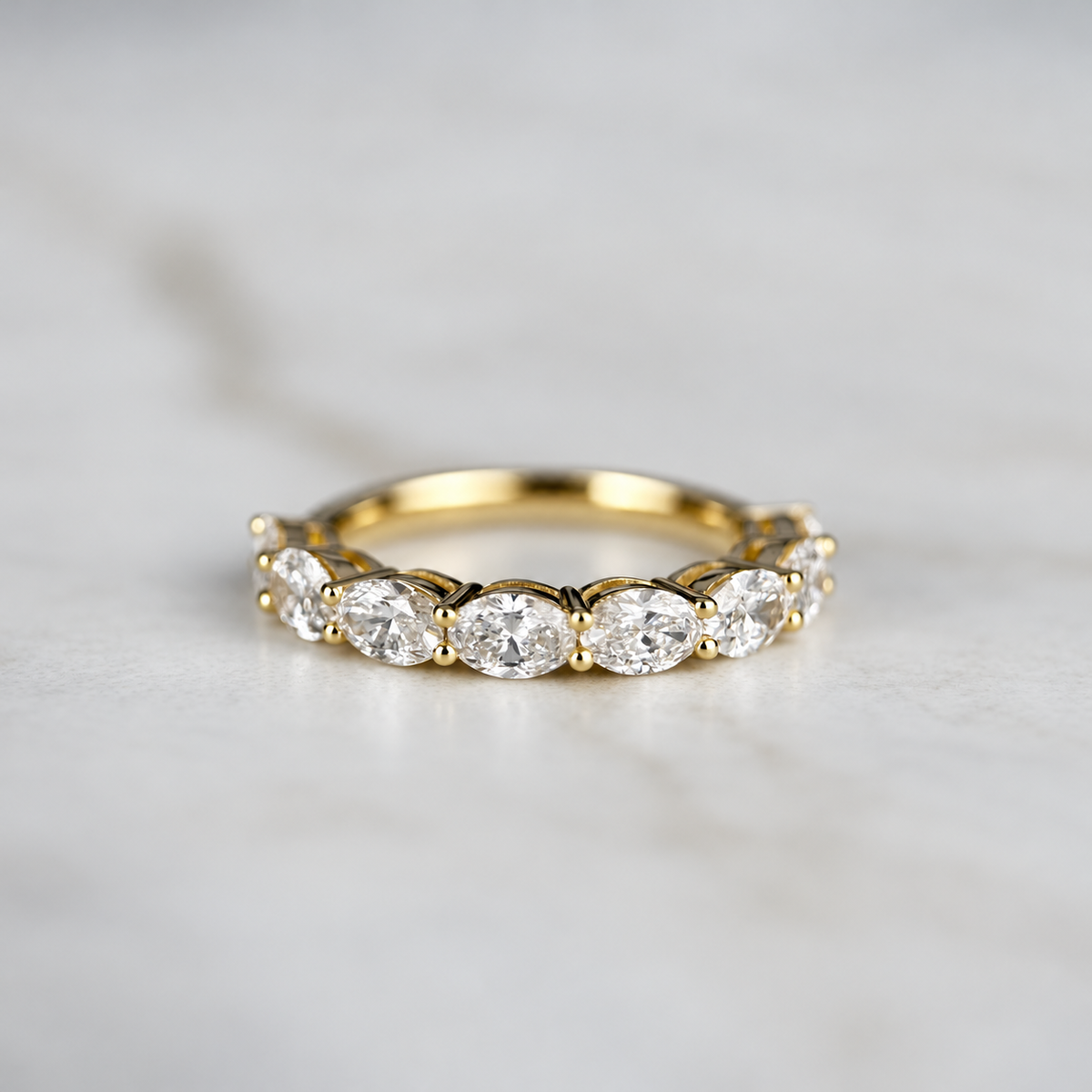 East to West set Oval Cut Ring - 1.60ct
