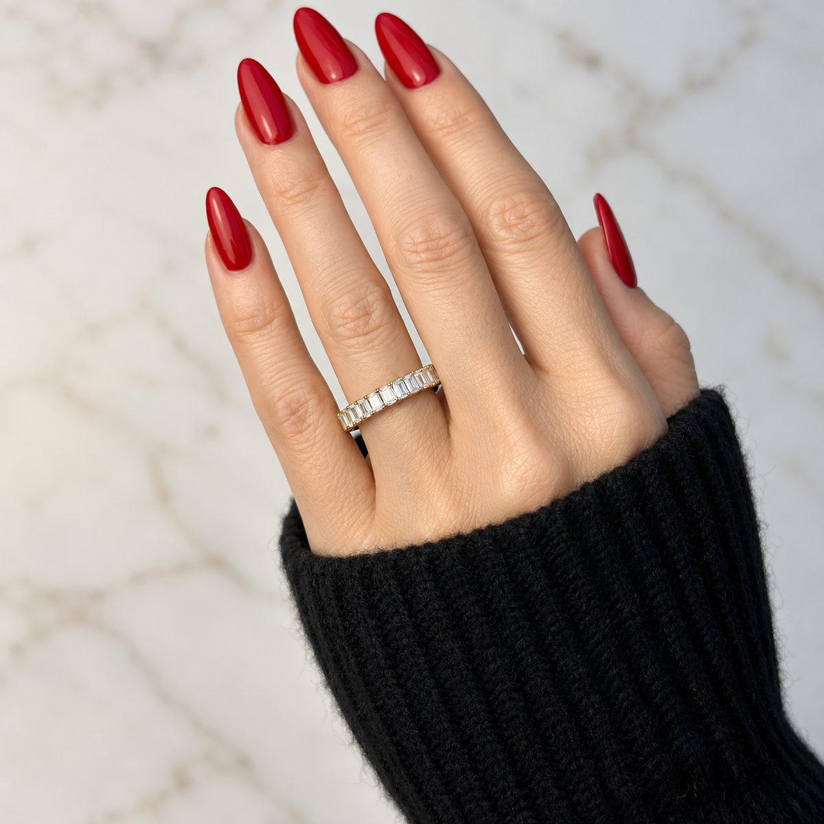 Emerald Cut Diamond Band - 1.20ct