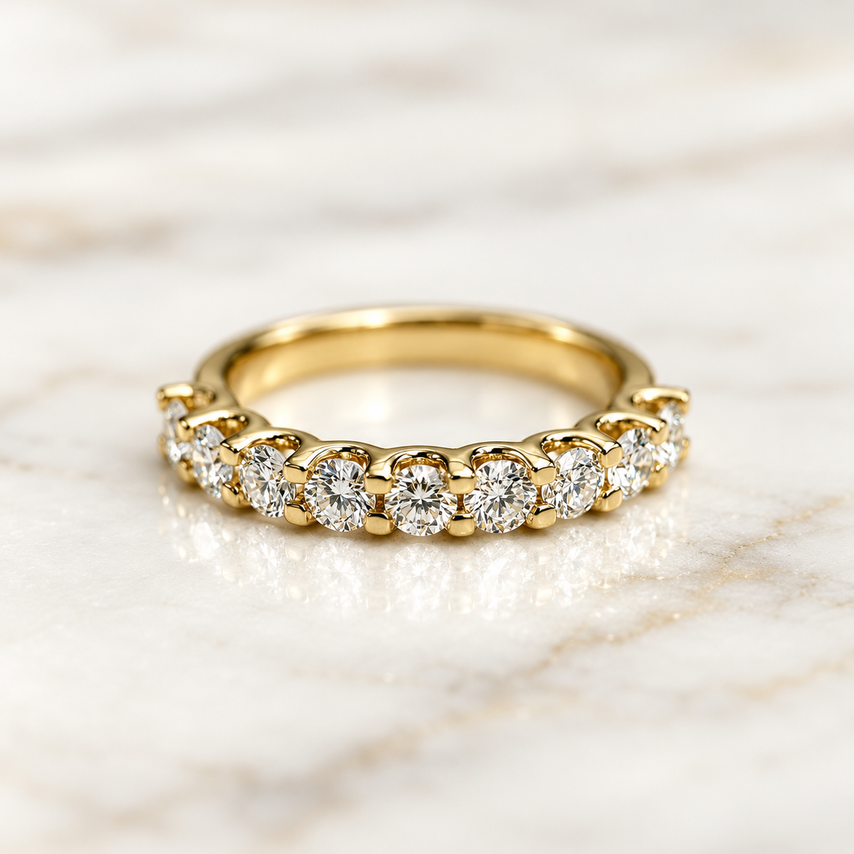 Half U-Prong Eternity Band - 0.70ct