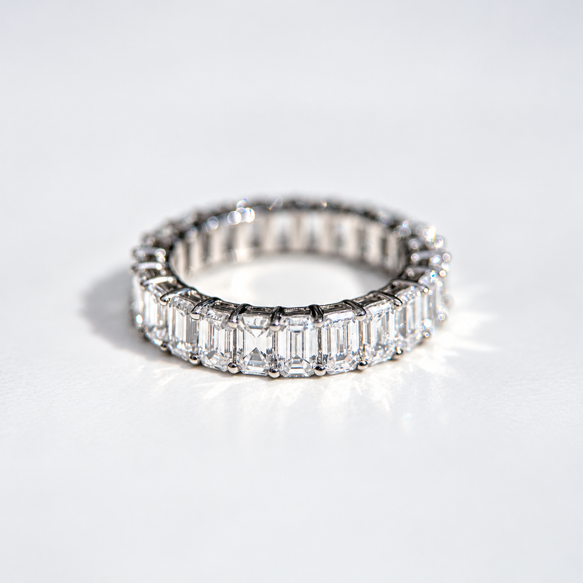 Full Emerald Cut Diamond Band - 4ct