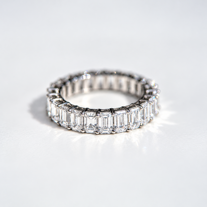 Full Emerald Cut Diamond Band - 4ct