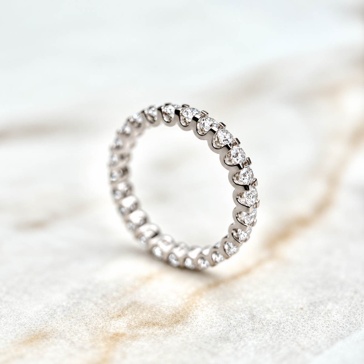 Full U-Prong Eternity Band - 1ct