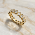 Oval bezel set full band - 1.60ct+