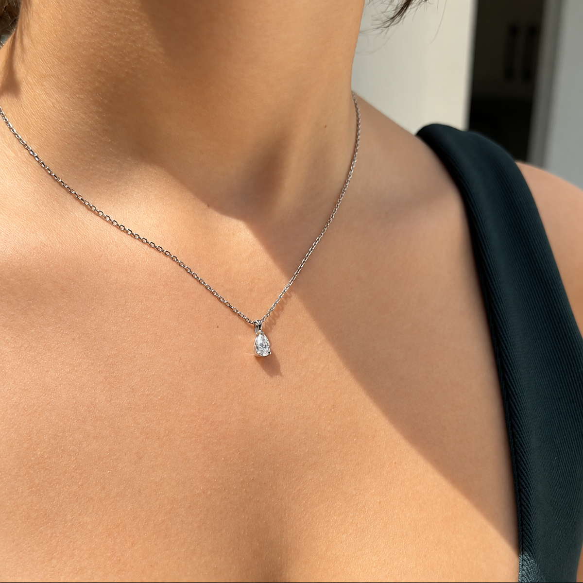 Classic Pear Cut Pendant - 0.50ct