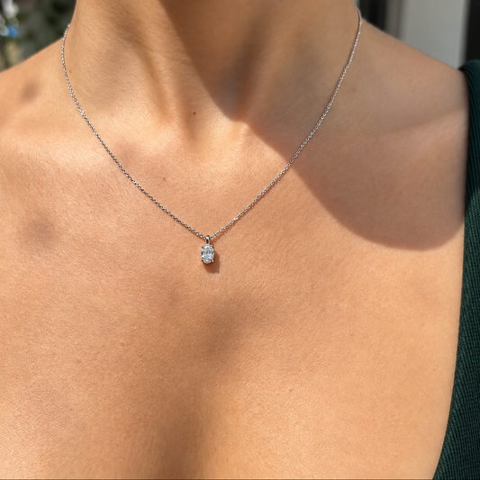Classic Oval Cut Pendant - 0.50ct