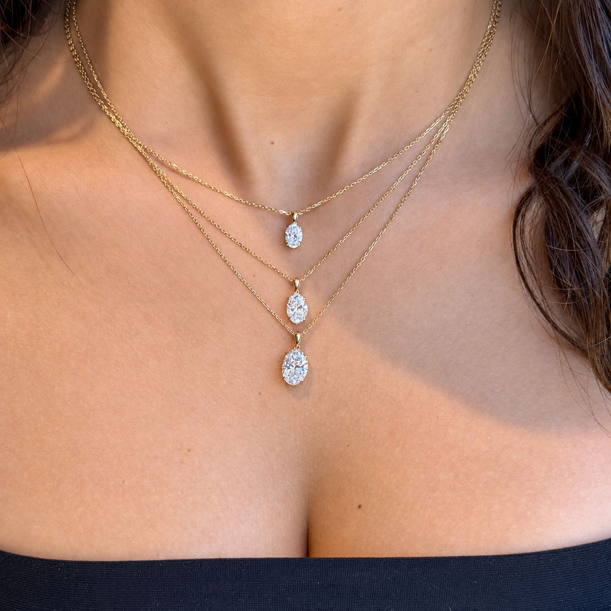 Classic Oval Cut Pendant - 0.50ct