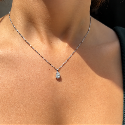 Classic Pear Cut Pendant - 1ct