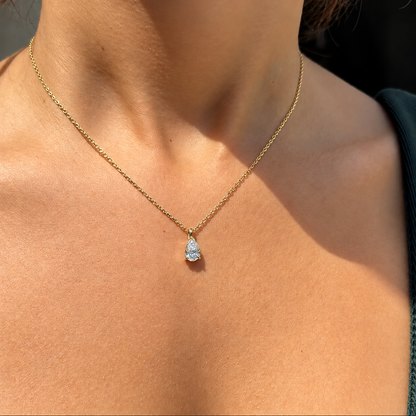 Classic Pear Cut Pendant - 1ct