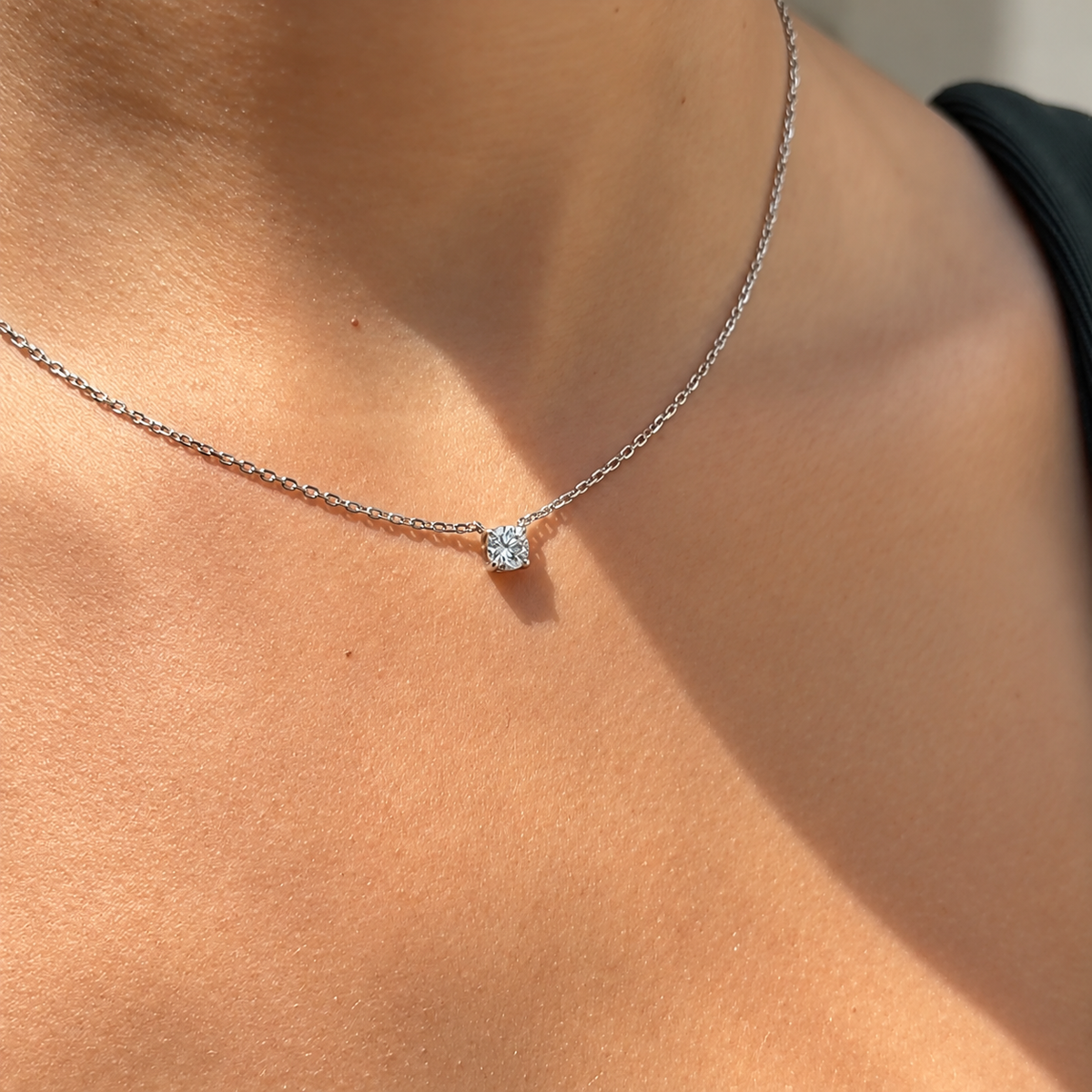 Classic Round Cut Pendant - 1ct
