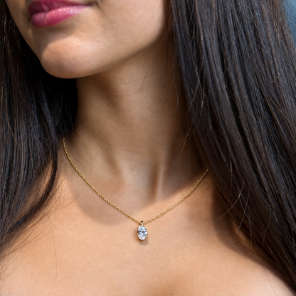 Classic Oval Cut Pendant - 2ct