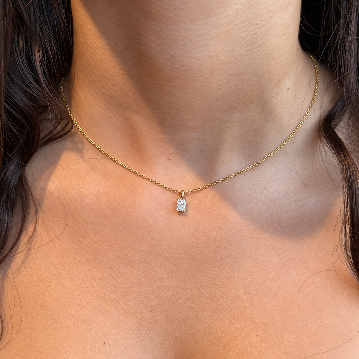 Classic Radiant Cut Pendant - 0.50ct