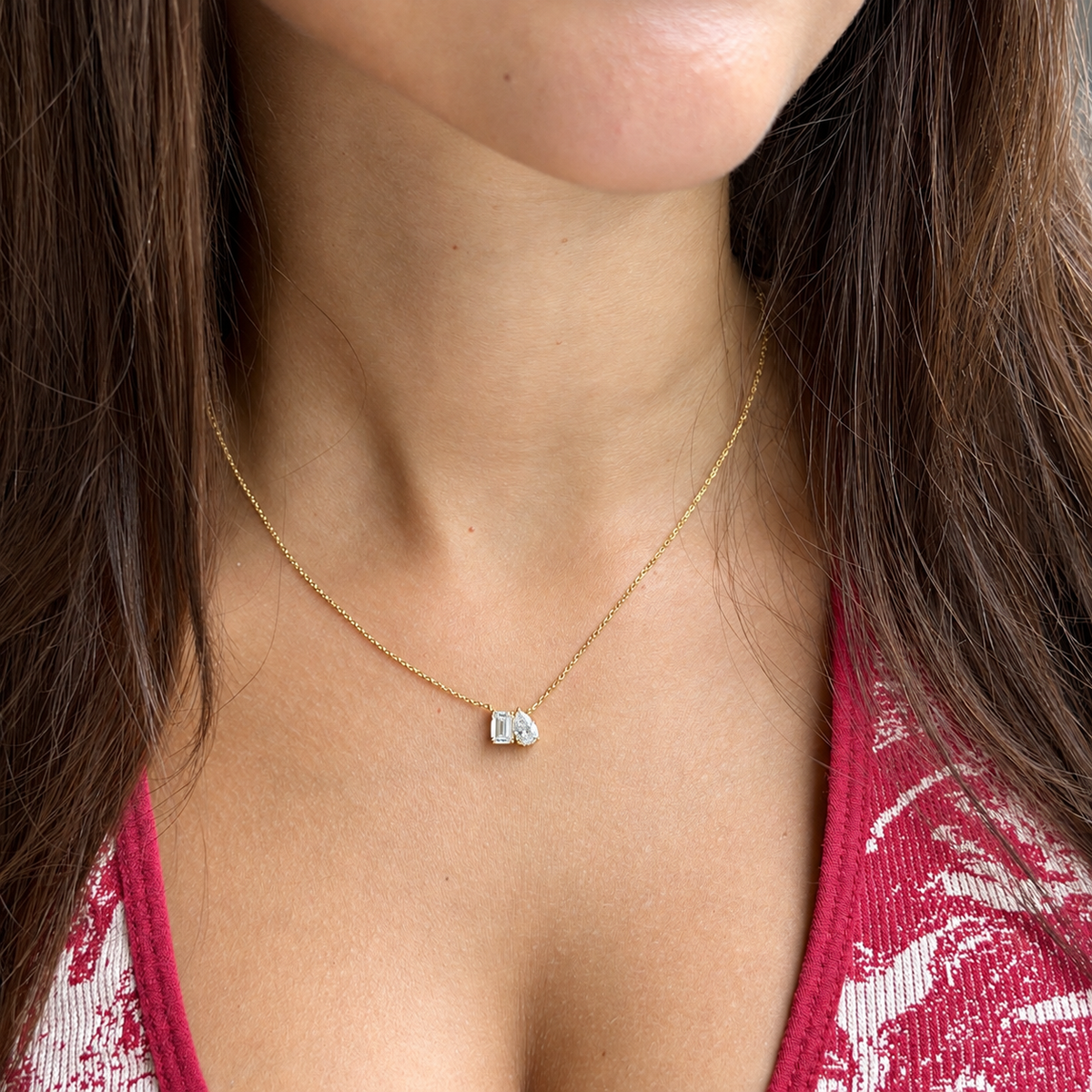 Moi et Toi Pendant - 1.25ct+