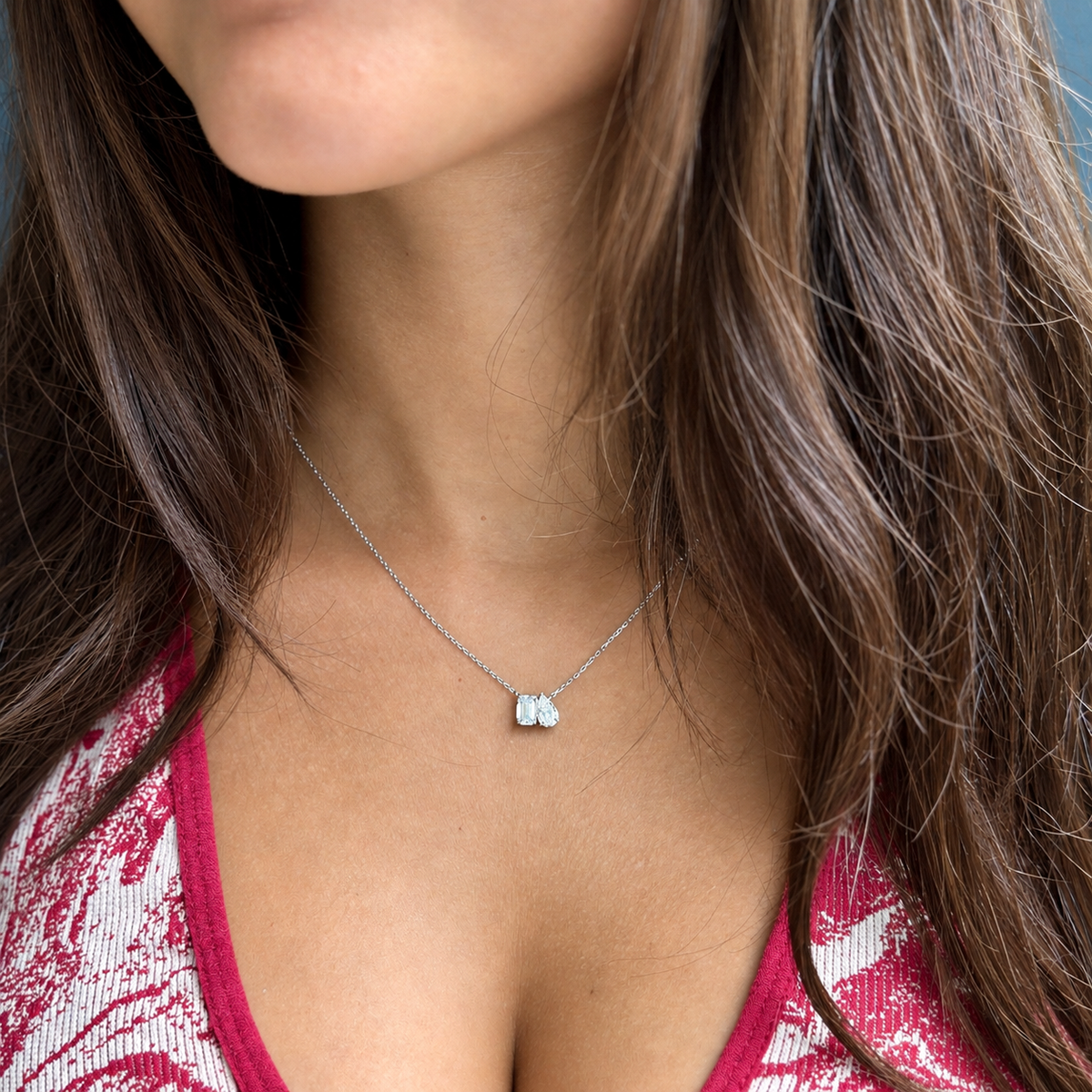Moi et Toi Pendant - 1.25ct+