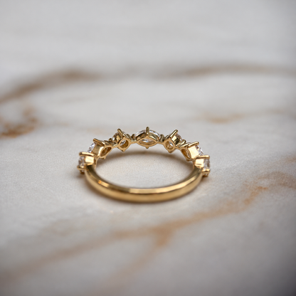 Marquise & Round Cut Band - 0.70ct