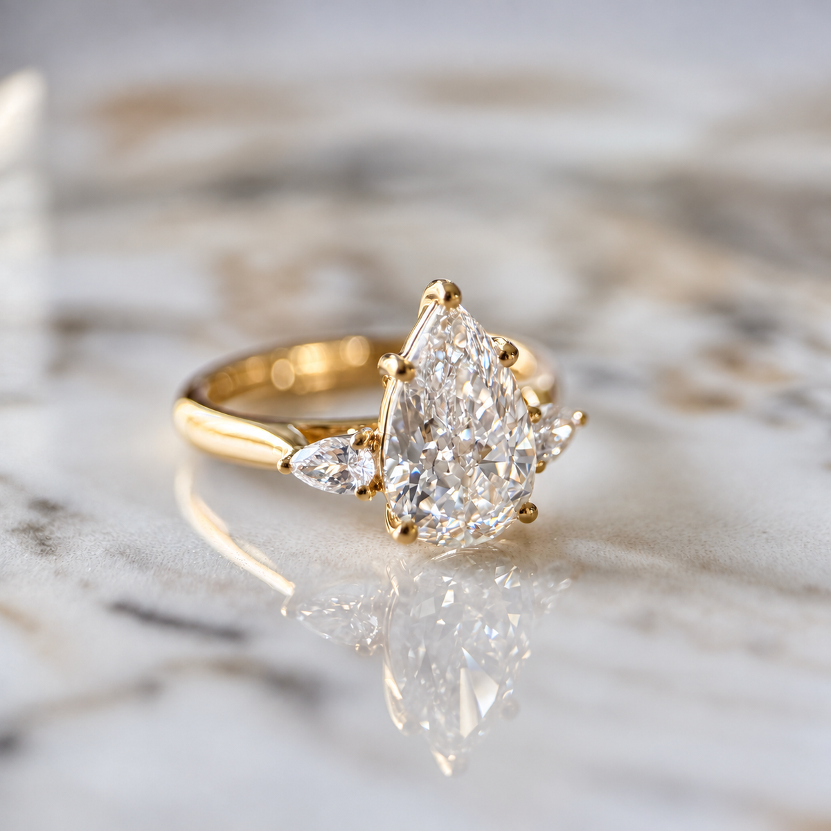 Classic Pear and Pears - 1.80ct+ (10.5mm+, D/E, & VVS)