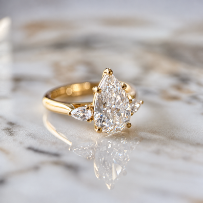 Classic Pear and Pears - 1.80ct+ (10.5mm+, D/E, & VVS)