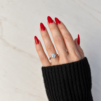 Classic Round Cut Solitaire (6 prong) - 2ct+ (8.2mm+, D/E & VVS)