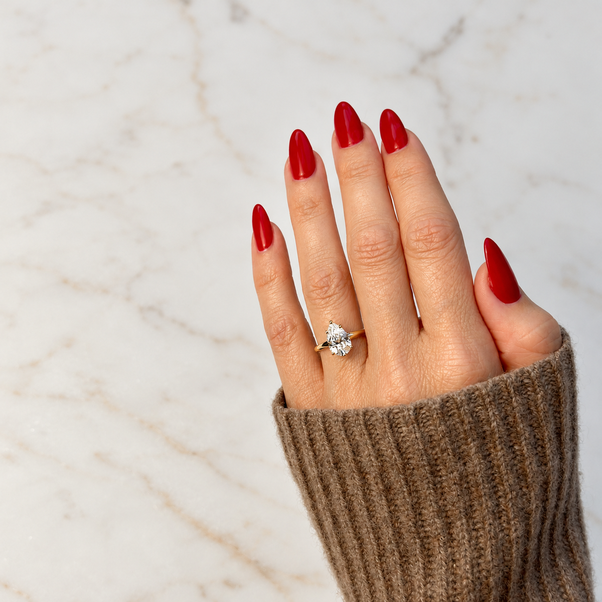 Classic Pear Cut Solitaire - 2ct+ (D/E & VVS)