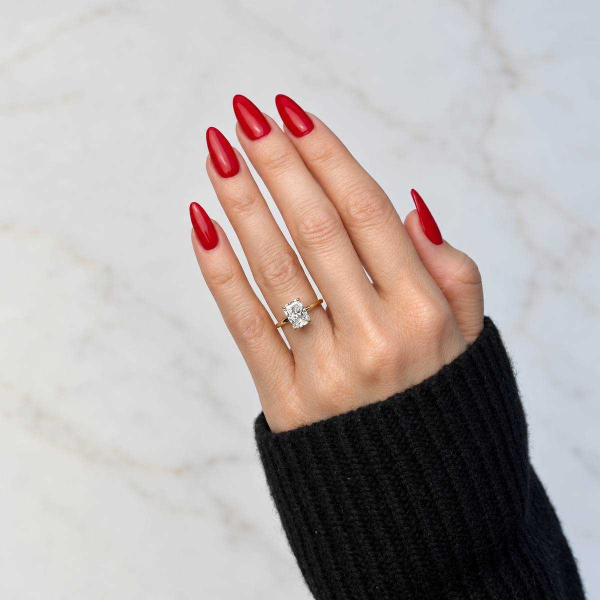 Classic Radiant Cut Solitaire - 2ct+ (9mm+, D/E & VVS)