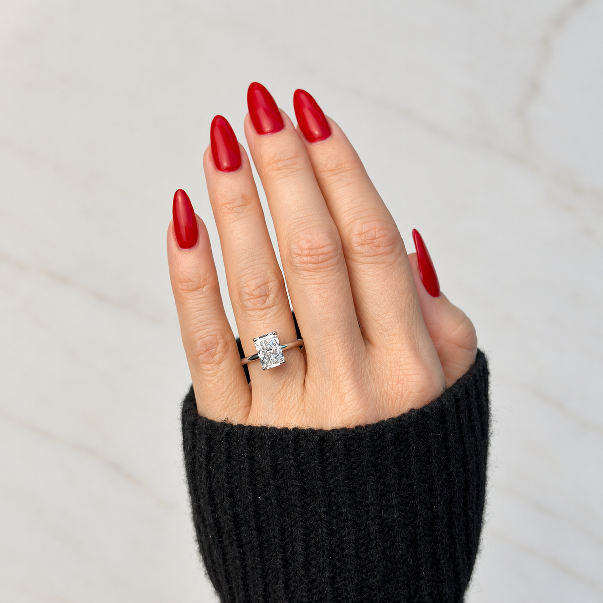 Classic Radiant Cut Solitaire - 2ct+ (9mm+, D/E & VVS)