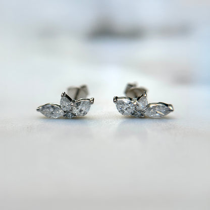 Lotus Flower studs - 0.75ct+