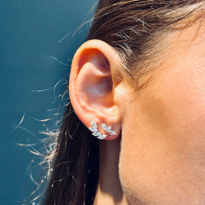 Lotus Flower studs - 0.75ct+