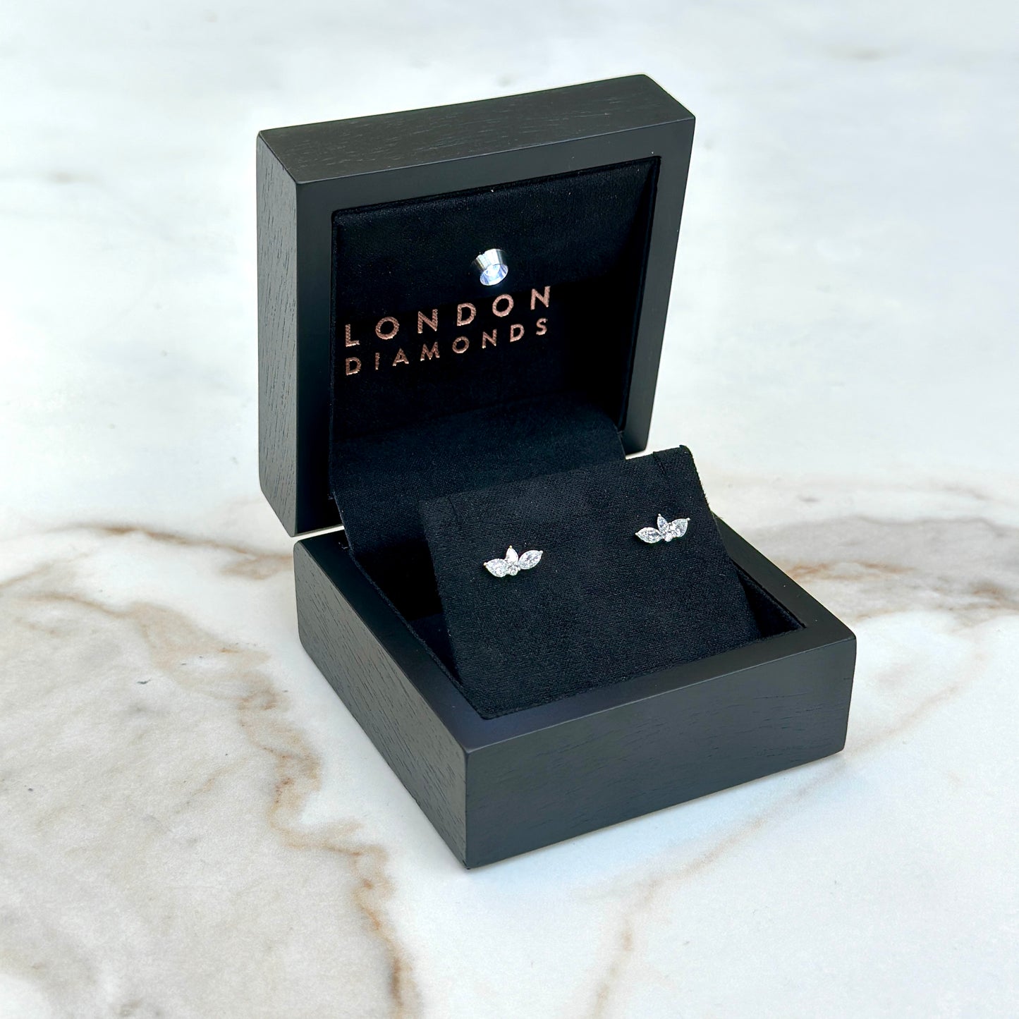 Lotus Flower studs - 0.75ct+