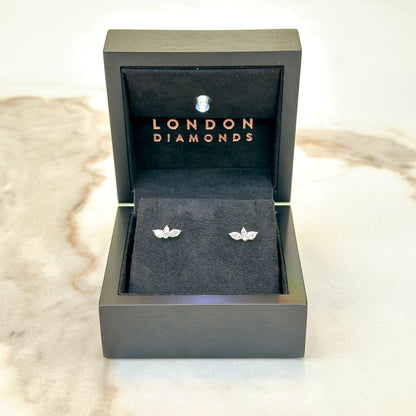 Lotus Flower studs - 0.75ct+