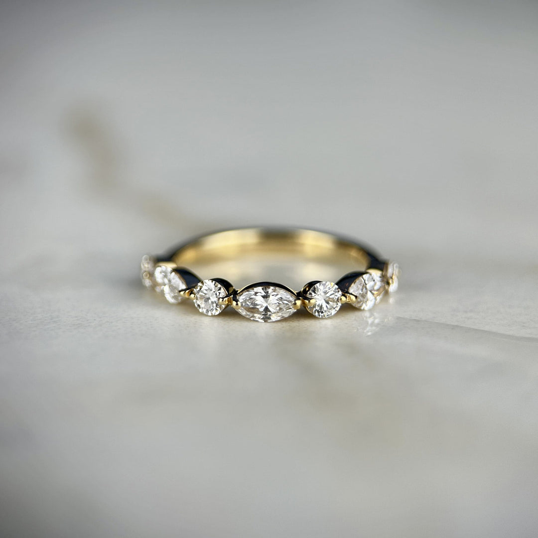 Marquise Round Cut Band – London Diamonds
