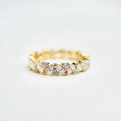 Marquise & Round Cut Full Band - 1.35ct