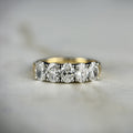 Oval Cut Low Set Diamond Band - 1.75ct