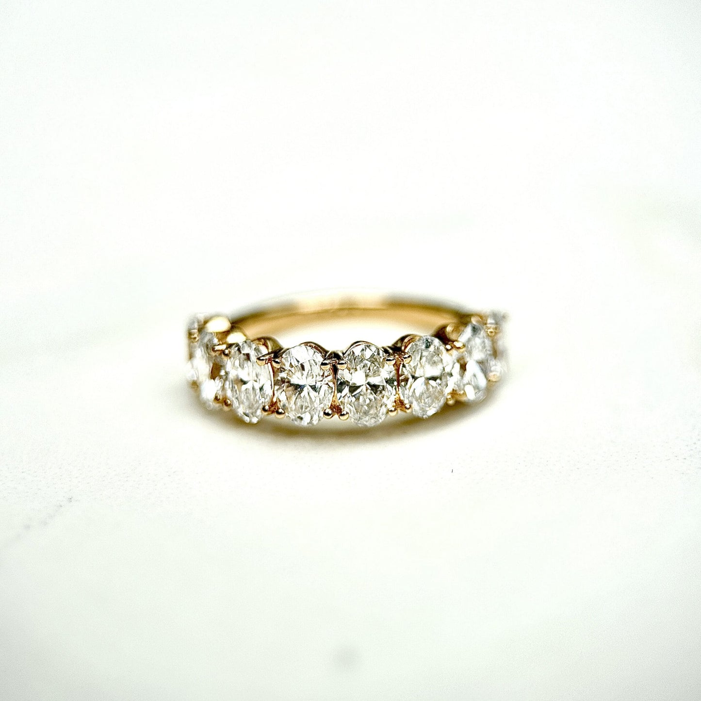 Oval Cut Half Band - 2.5ct