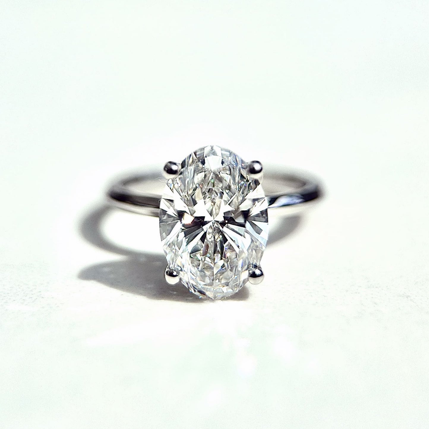 Classic Oval Cut Hidden Halo - 3ct+ (11.5mm+, D/E & VVS)