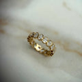 Oval bezel set full band - 1.60ct+
