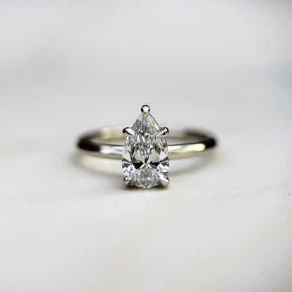 Classic Pear Cut Solitaire - 1ct+ (D/E & VVS)