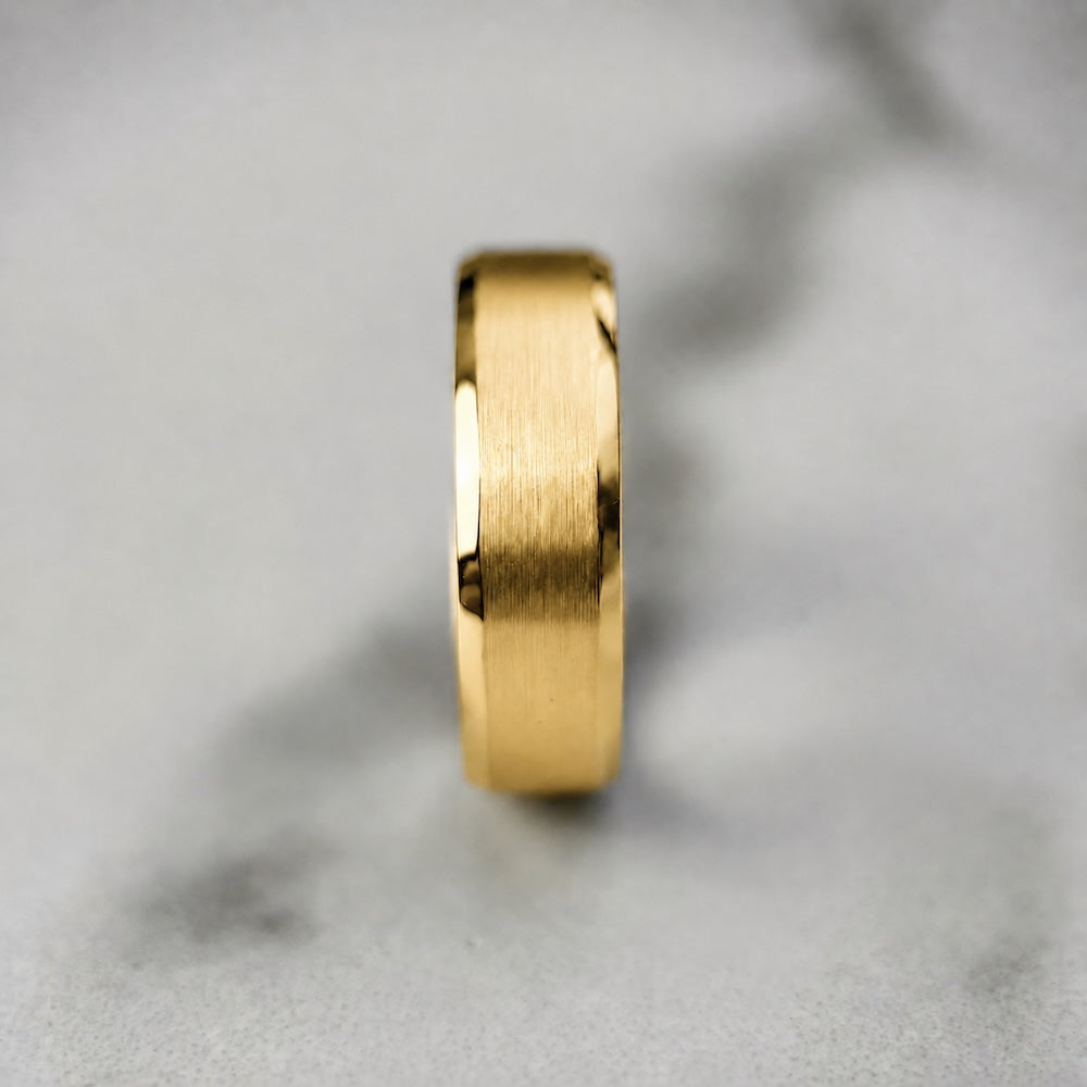 Polished Edge Band with Matt Centre - 6mm