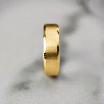 Polished Edge Band with Matt Centre - 6mm
