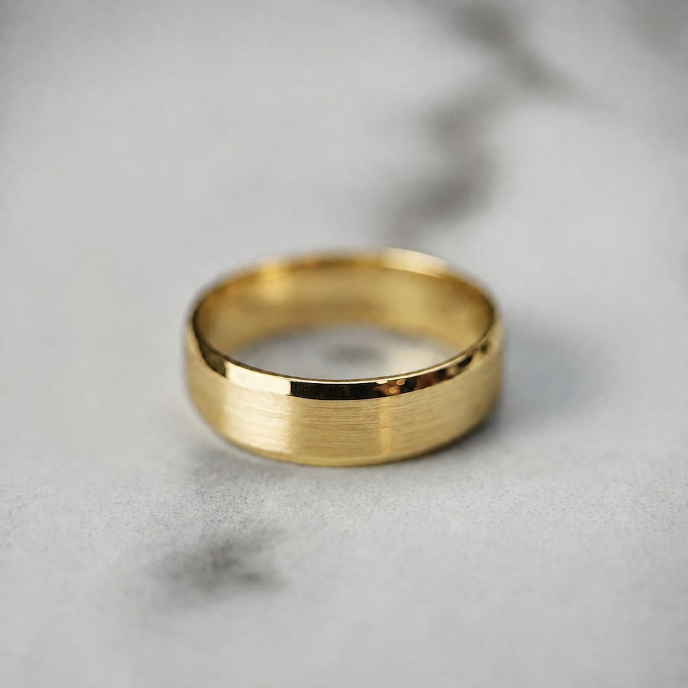 Polished Edge Band with Matt Centre - 6mm