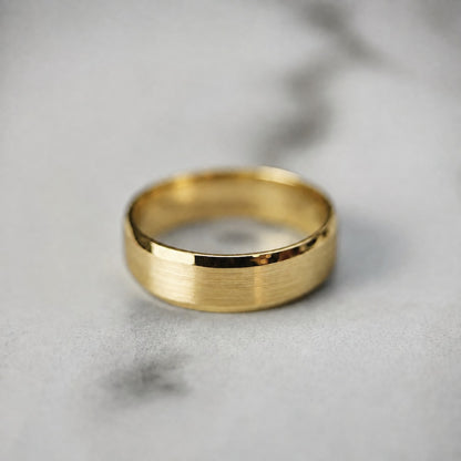 Polished Edge Band with Matt Centre - 6mm