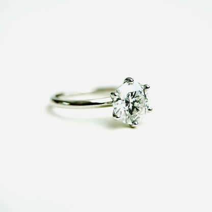 Classic Round Cut Solitaire (6 prong) - 1.80ct+ (8mm+, D/E & VVS)