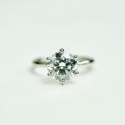 Classic Round Cut Solitaire (6 prong) - 1.80ct+ (8mm+, D/E & VVS)