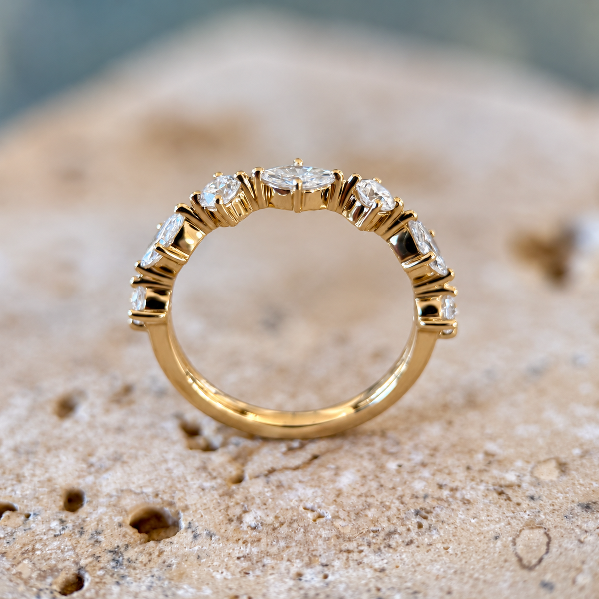 Marquise & Round Cut Band - 0.70ct