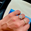 Classic Pretty Oval Ring - 2ct+ (10mm+, D/E & VVS)