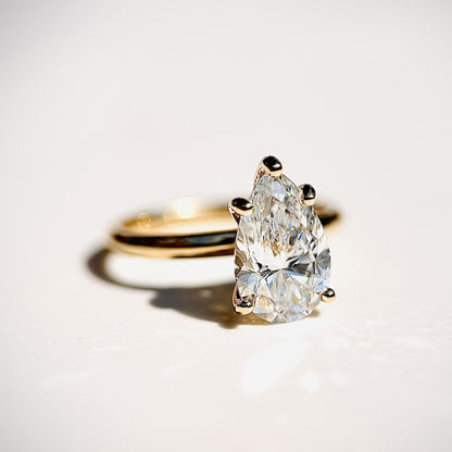 Classic Pear Cut Solitaire - 2ct+ (D/E & VVS)