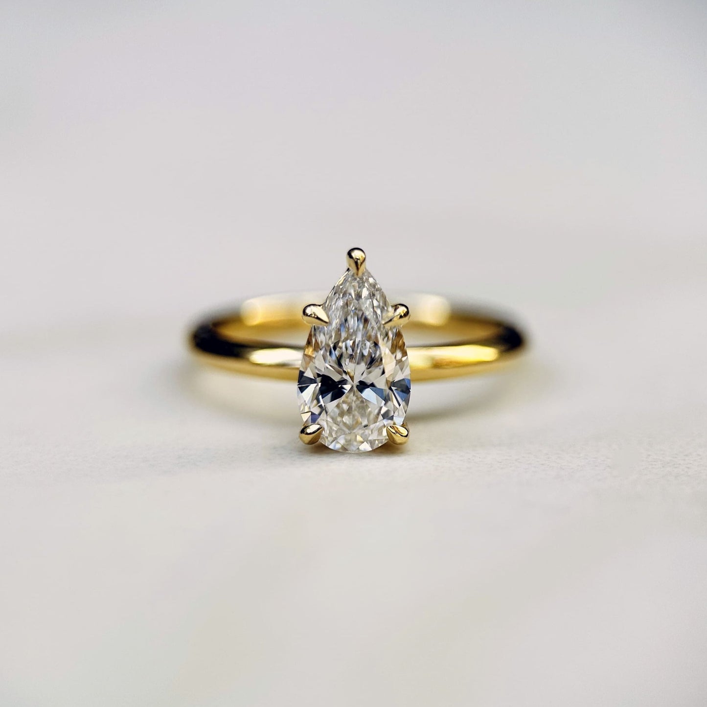 Classic Pear Cut Solitaire - 1ct+ (D/E & VVS)