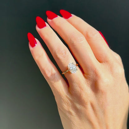 Classic Oval Cut Solitaire - 2ct+ (10mm+, D/E & VS1+)