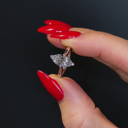 Classic Marquise Cut Hidden Halo - 1.50ct+ (11mm+, D/E & VVS)