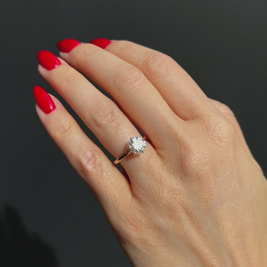 Classic Round Cut Solitaire (6 prong) - 1.50ct+ (7.3mm+, D/E & VVS)