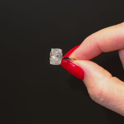 Classic Elongated Cushion Cut Hidden Halo - 3ct+ (10mm+, E/VS1+)