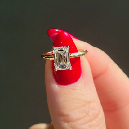 Classic Emerald Cut Hidden Halo - 2ct+ (D/E & VVS)